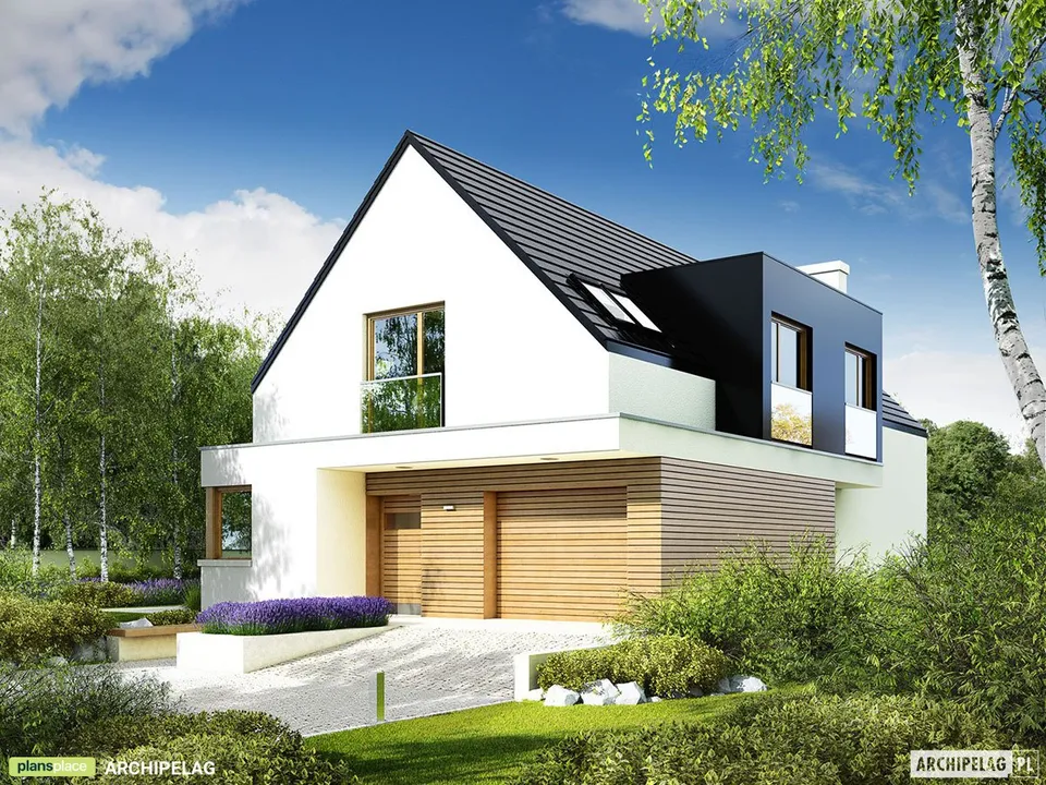 Main Images 1 – Narrow Lot House Plan with Front Garage